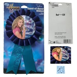 Hallmark Disney Hannah Montana Guest-of-Honor Ribbon Pin